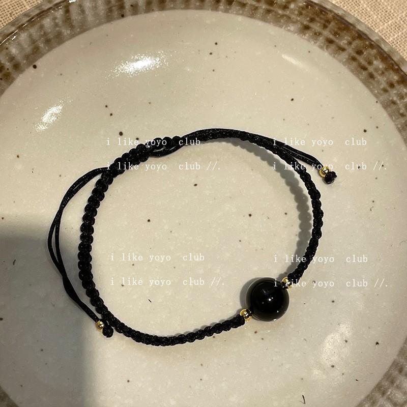 Bohemian Color Ethnic Style Hand-Woven Beaded Bracelet French Holiday Style Adjustable Bracelet Summer