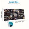 The Rookie Custom Name Large Size Mouse Pad Large Gaming Table Cushion Non-slip Laptop Tablet Big Mousepad XXL Mat Mini PC Playmat With Lock edge