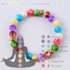Seven Chakra Bohemian Yoga Bracelet with Glass Beads & Lava Stone