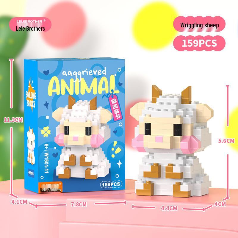 

Совместимые с Lego Микрочастицы Животные Строительные блоки - Образовательная Серия Мультфильмов для Мальчиков