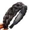 Modische Twist-Perücken-Stirnbänder für Damen Breite Fischgrätenzöpfe Haarbänder Handgefertigter Kopfschmuck Hairstyle Kopfbedeckung Accessoires Geschenk