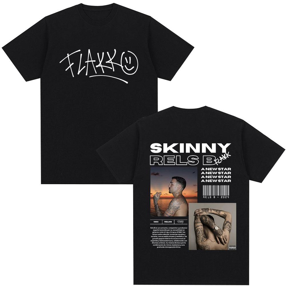 

Rapper RELS B Skinny Flakk A New Star Album Merch T-shirt Men Women Clothing Fashion Hip Hop T-shirts Cotton T Shirts Streetwear 5XL різнокольоровий