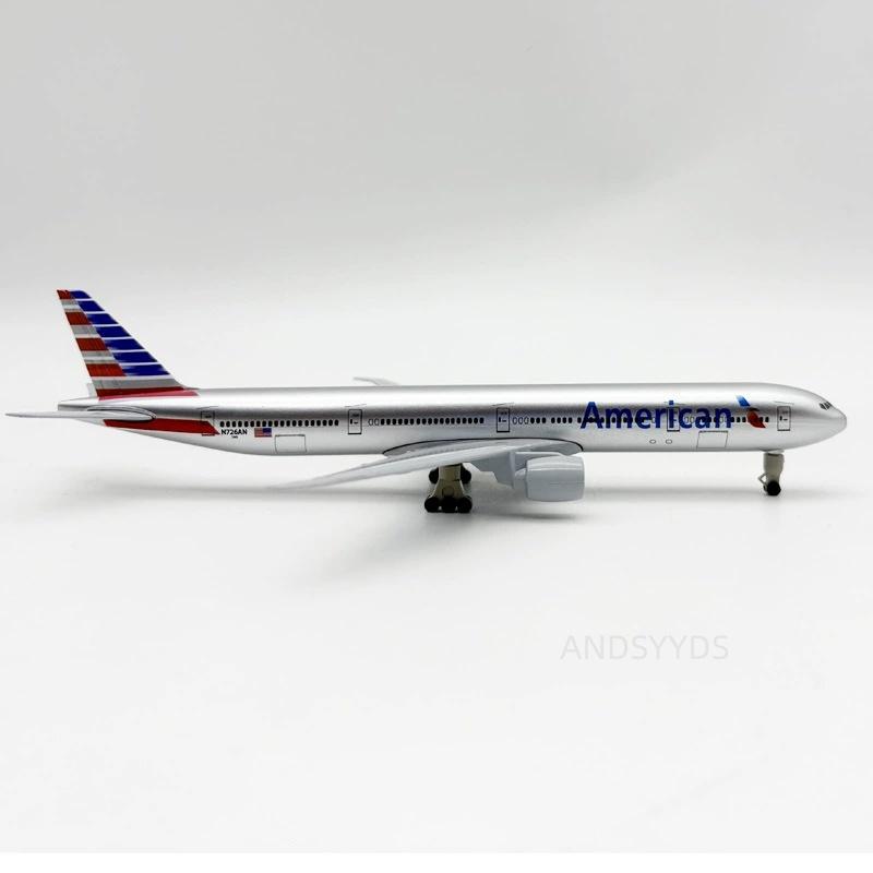 B777 Collection Model 20cm American Airways Aircraft Diecast Metal Alloy 1/400 Scale With Airplane Stand Aviation Decoration