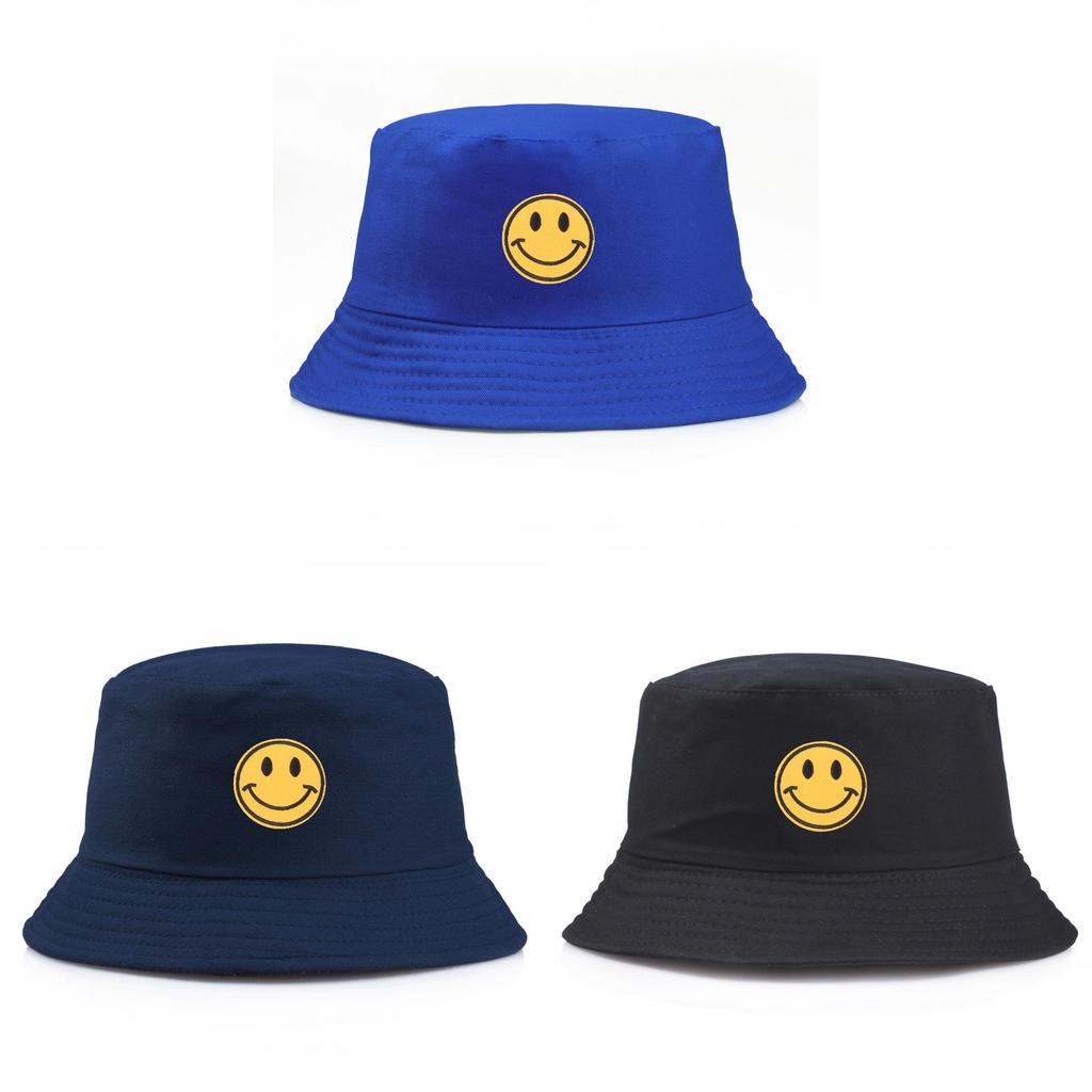 Cotton Embroidered Fisherman Hat With Sun Protection For Summer Beach And Casual Wear