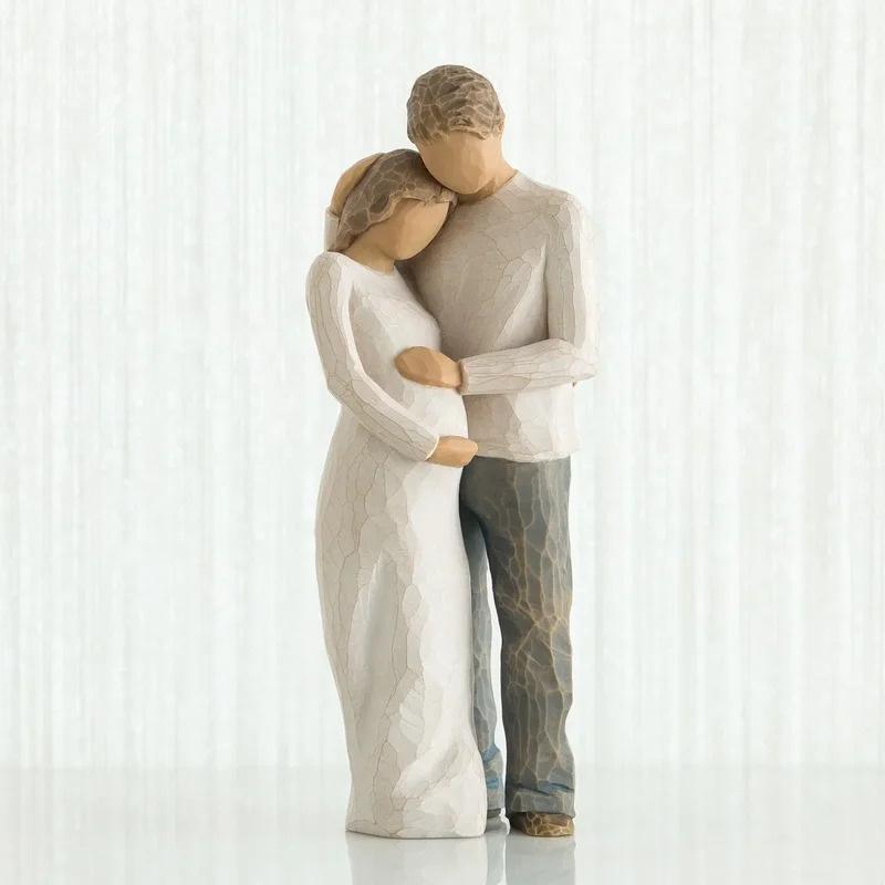 Resin Figure Statue Ornaments Mother and Child - Home Art, Living Room Bedroom Table Decoration, Crafts Room Decors