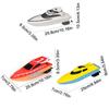 Mini Barco RC Alta Velocidade Barco a Motor de Controle Remoto Super Elétrico à Prova d'Água para Brincadeiras Aquáticas ao Ar Livre Barco a Motor de Controle Remoto