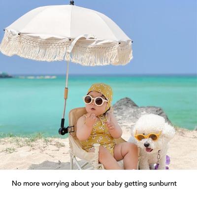 Frędzle dla dzieci Parasol na zewnątrz Frędzle Odporny na promieniowanie ultrafioletowe Dziecięcy parasol na zewnątrz na plażę do fotografii Ogród nadmorski