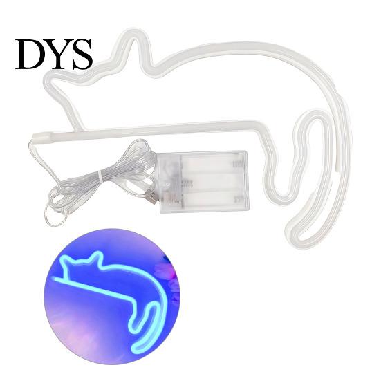 Pet Shop Decorative Sign Cat LED Neon Wall Sconce for Bedroom Decor, Cute Cartoon Animal Lamp Light, Energy Saving Living Room And Party Atmosphere