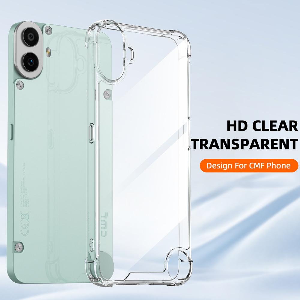 

For Nothing CMF Phone 1 Case Airbag Corners Anti-Drop Clear TPU Phone Cover A