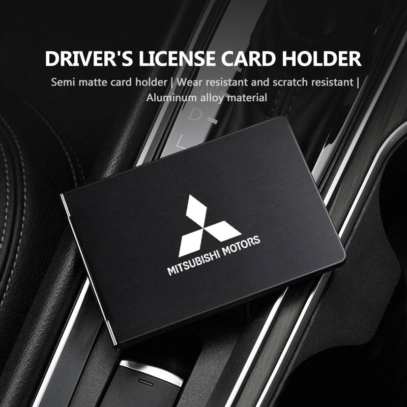 For Mitsubishi Car Driving Document ID Credit Card Driver License Purse Outlander Pajero Sport Lancer EX ASX L200 Eclipse
