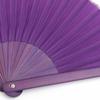 Nishikawa Shouroku Shoten Mini Folding Fan for Summer, with Fan Bag, Women's Fashion Fan, Craft, Purple