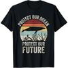 Vintage Protect Our Ocean Protect Our Future Whale Ocean T-Shirt