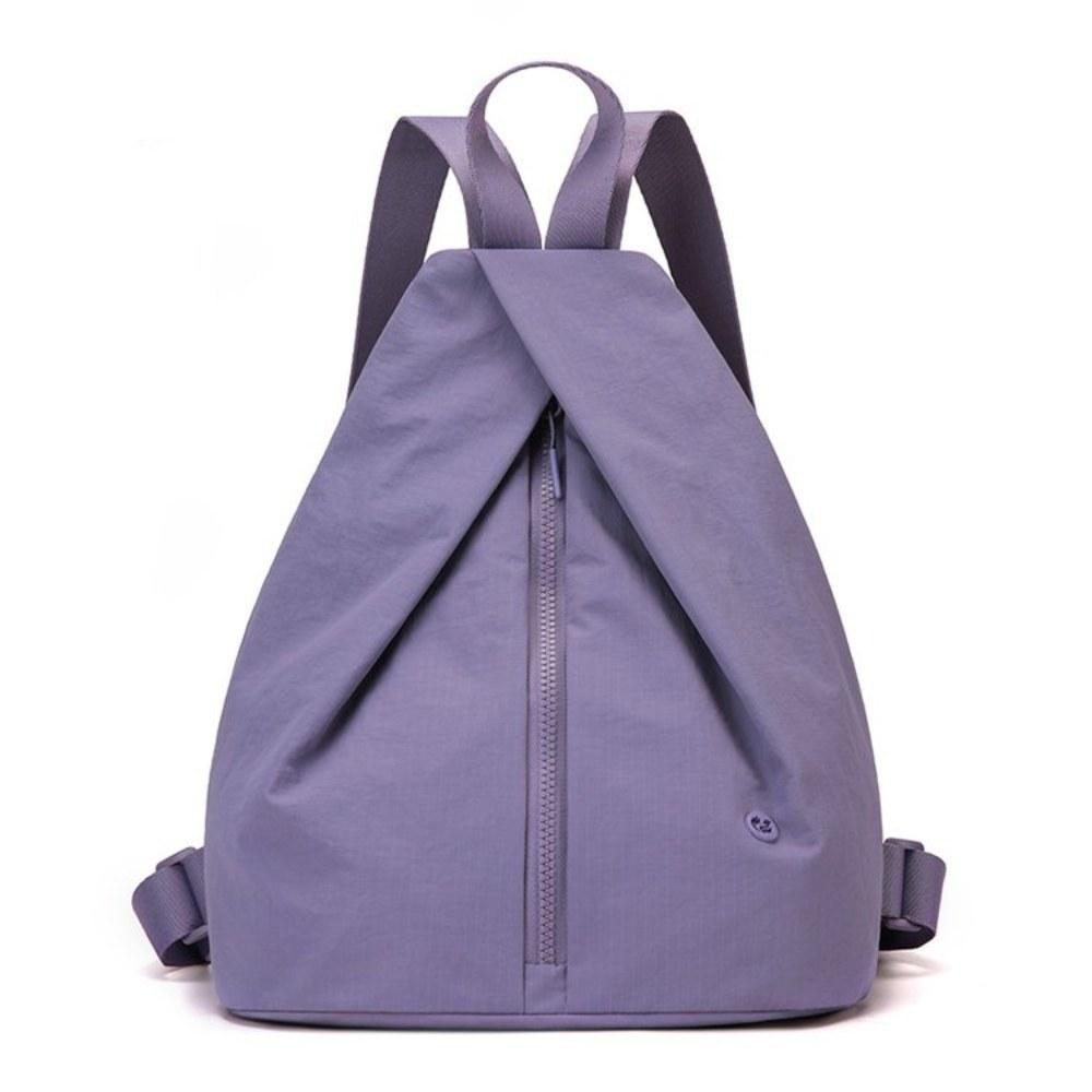 Women Triangle Large Capacity Nylon Backpack with Adjustable Straps for Daily Commute Travel