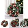 Stunning Wall Hanging Christmas Wreath With White Ornaments And Red Berries For Festive Decor