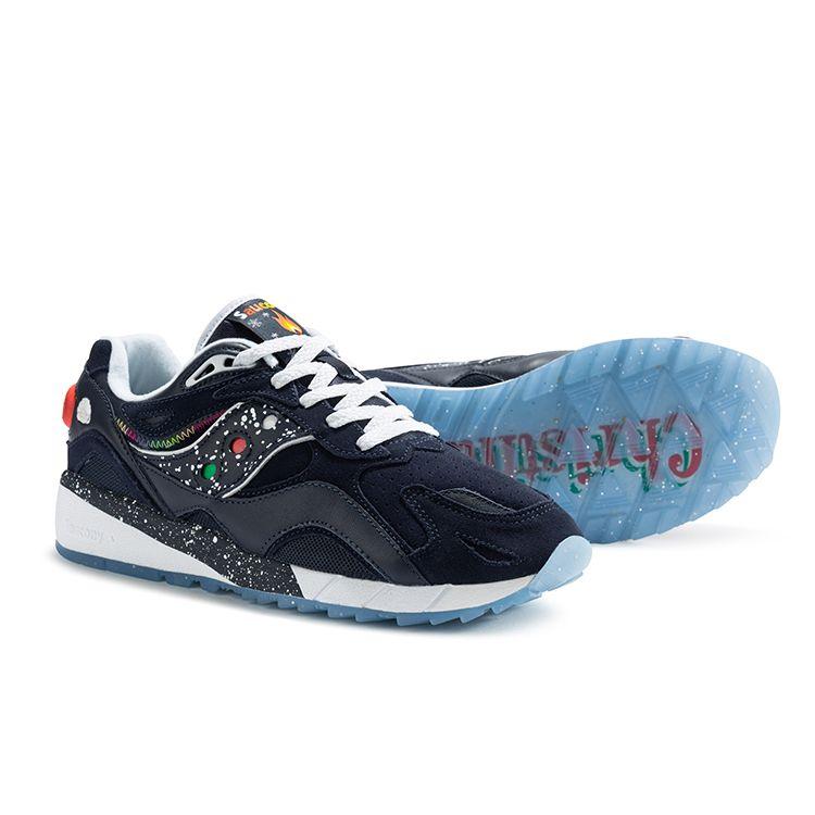 SAUCONY Shadow 6000 Winter Fairy Tale Retro Casual Suede Cushioning Non-Slip Waterproof Low-Top Running Shoes Unisex Running Shoes Blue White S79032-1