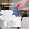 10PCS Large Capacity Trading Card Storage Box White Portable Sports Card Box Cardboard Sturdy Baseball Card Box