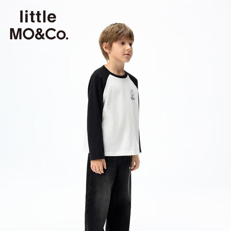 little MO&Co. x Smiley Cotton Long-Sleeve Kids' T-Shirt