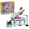 LEGO Creator 3-en-1 31392 Décoration Musicale : Piano et Chat - Jouet des 9 ans - Cadeau