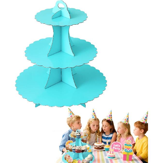 3 Tier Butterfly Cupcake Stand,Suitable for Butterfly Themes – Easy to Assemble& Reble(1Butterfly)