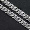 Fashion Hip Hop Jewelry 14K Gold Plated Cuban Bracelet 18mm Wide Bling CZ Iced Out Bubble Cuban Link Bracelet for Men