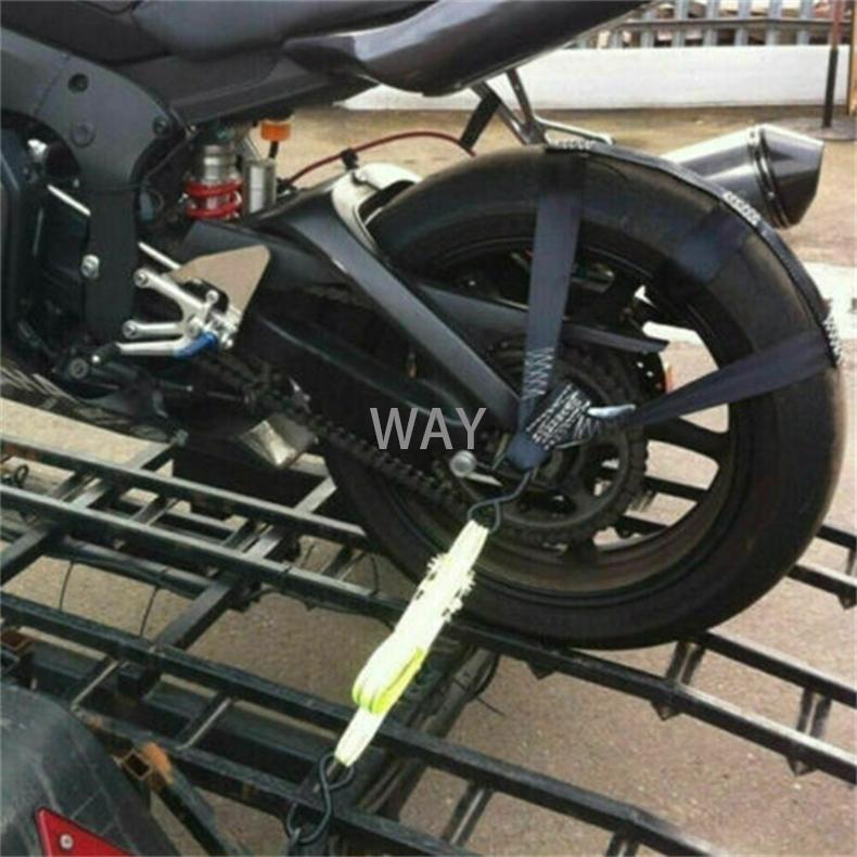 Motorcycle Electric Vehicle Binding Strap Fastening Tire Bundle Rear Wheel Strap Motorcycle Tire Strap Foldable For Easy Storage