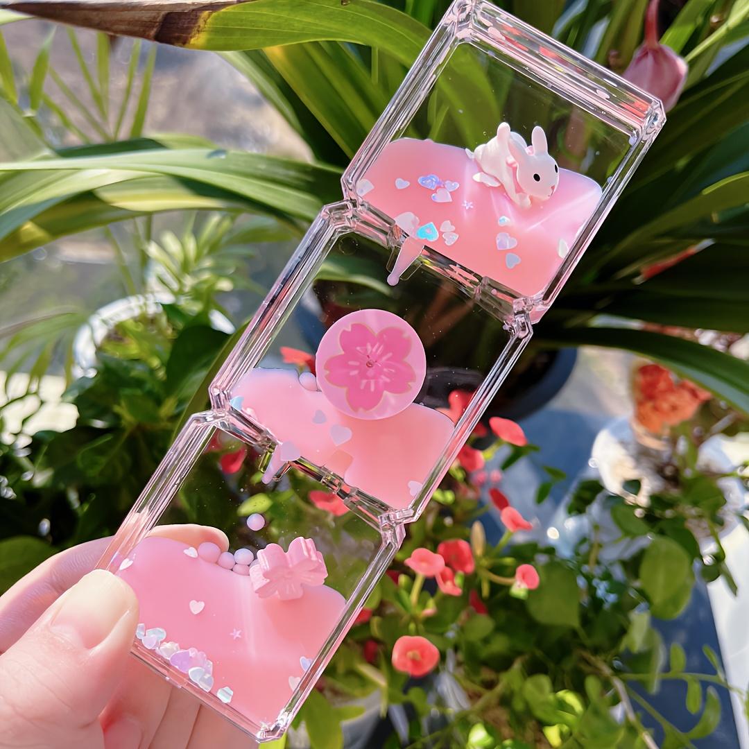 

Очаровательный акриловый таймер с жидким движением «Панда» на 2 минуты с 3D-пандами, красочными цветами и бабочками. Идеальный подарок на день рождения Pink: 2 Sakura, 1 Rabbit