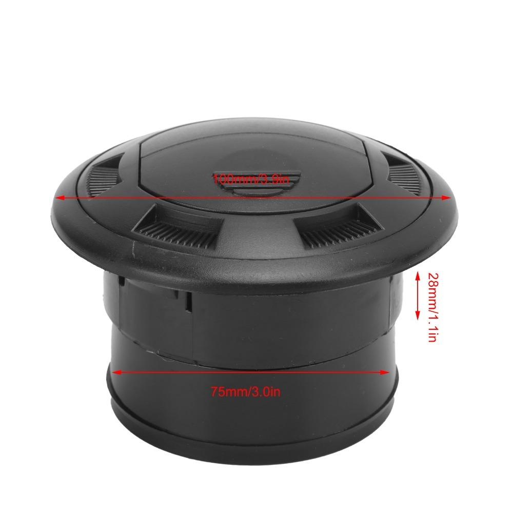 

Round Air Conditioning Outlet Black Round Air Vent Universal Outlet Vent RVs Without Grille
