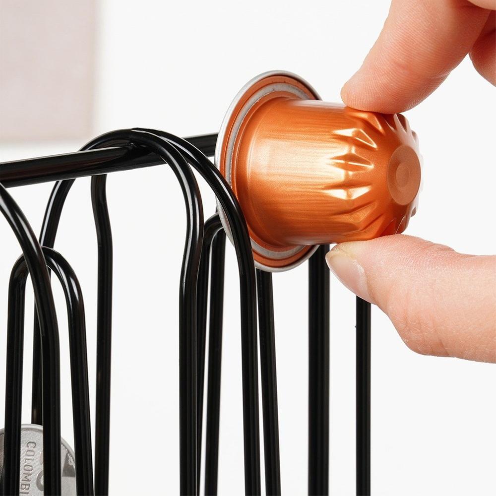 Stojan na kapsle Nespresso pro organizér kávových kapslí Kovový dávkovač