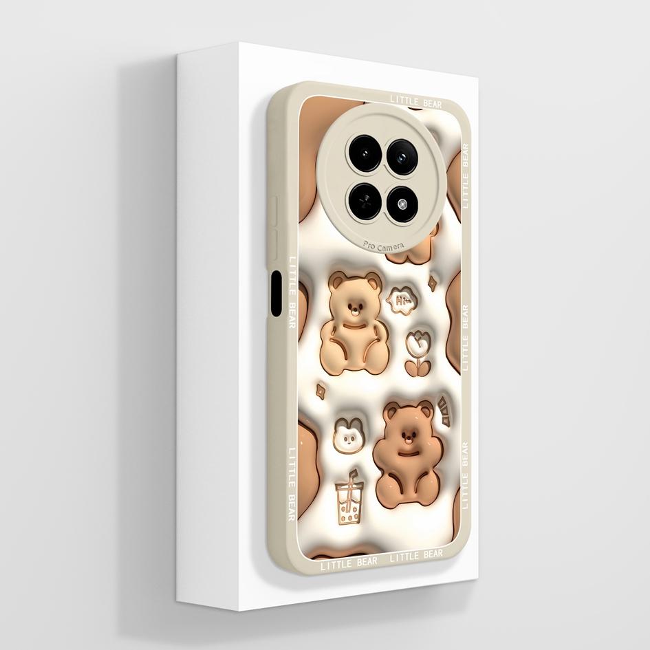 Matte Hülle für OPPO Realme 12 11 Pro Plus 12Lite 12X 11X Hülle Niedliche Mode Welpe Handy Tasche Weiches Flüssigsilikon Stoßfester Bumper für OPPO Hülle Capa