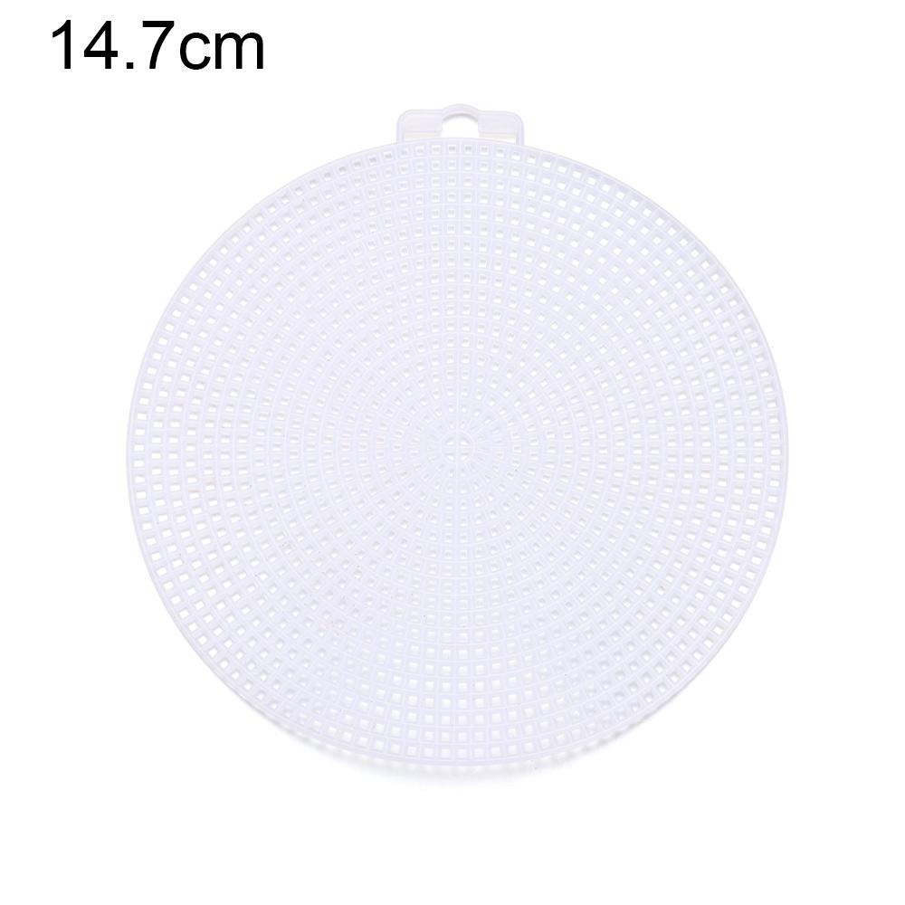 Round Grid Board for DIY Bag Plastic Knitting and Weaving Helper Knit Sheet Easy Knitting Accessories Hand Bag White Net Cover