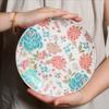 Ceramic Coffee Cup Chinese-style Retro Floral Mug Afternoon Tea Cup Hand-painted Peony Cups and Mugs Dining Plate Tray