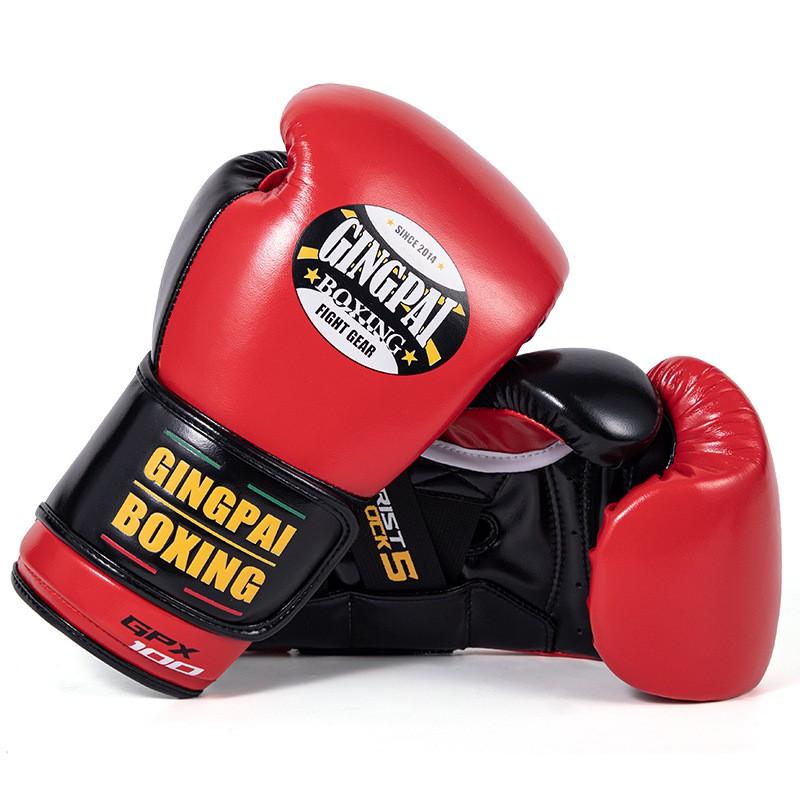 Professional Boxing Gloves Adults Men Women MMA Muay Thai Sanda Combat Training Fight Gear 10oz 12oz 14oz 16oz