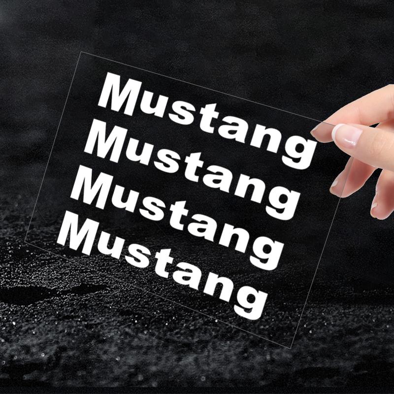 4Pcs Car Door Handle Stickers Tire Rear View Mirror Decals For Ford Mustang ST Line Mondeo Focus Fiesta Escape Kuga Ecosport Ranger EXplorer Stickers