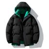 Baumwollkleidung für Herren ist im Herbst und Winter beliebt und im Winter dicker und wärmeisolierend.. Feder Rong Baumwollgepolsterte Kleidung