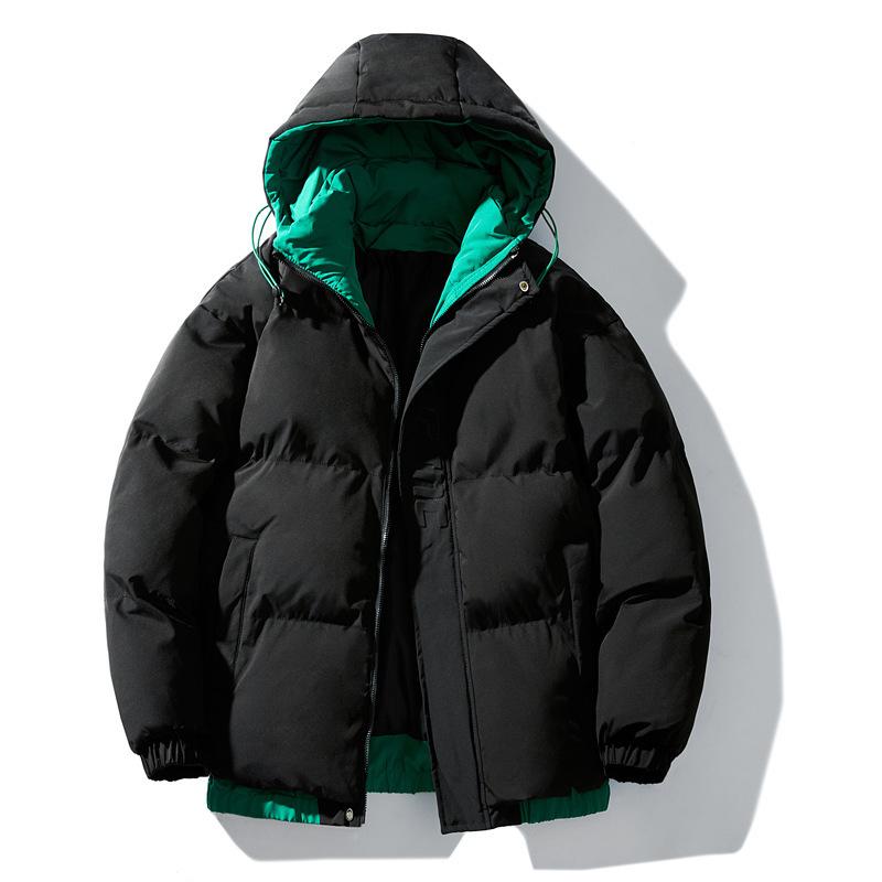 Baumwollkleidung für Herren ist im Herbst und Winter beliebt und im Winter dicker und wärmeisolierend.. Feder Rong Baumwollgepolsterte Kleidung