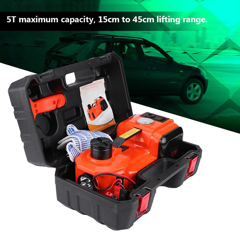 5Ton 12V DC Automotive Car Electric Hydraulic Floor Jack Lift Garage and Emergency Equipment