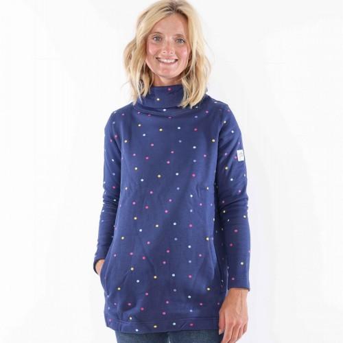 Lazy Jacks Womens/Ladies Polka Dot Sweatshirt