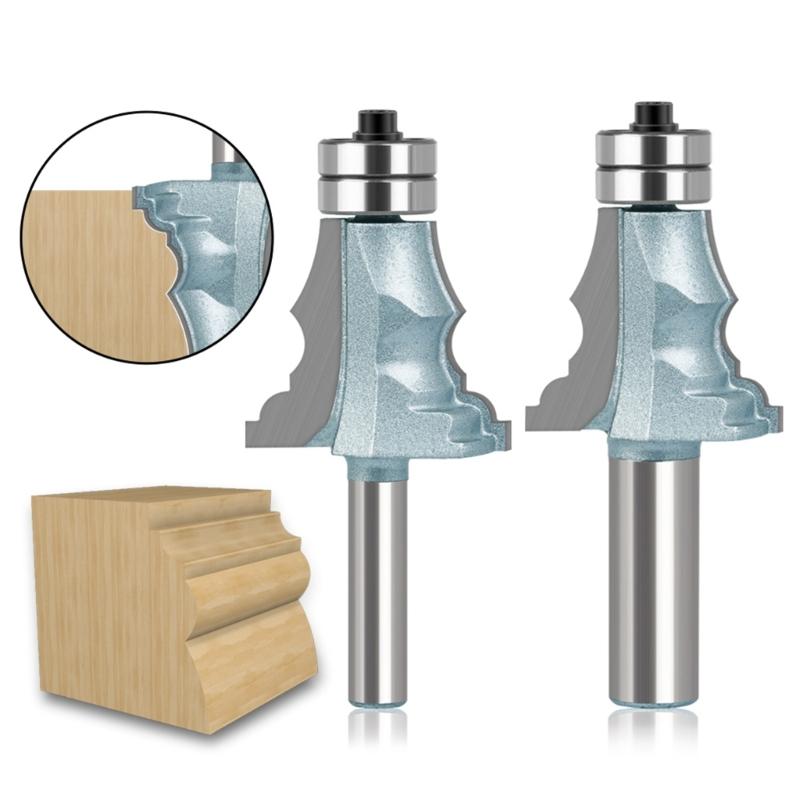 Frame Molding Router Bit Metal Door Bucket Line Knife Portable Handrail Knife Replacement for Woodwork Handrail Knife