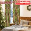 2D Flat Printing  2pcs Chattering Marmot Chic Creative Curtains Polyester Easy Install Curtains Decorations Decorative for