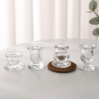 Vidro arte vela copo castiçal decoração para casa ornamentos ambiente diy fontes de festa
