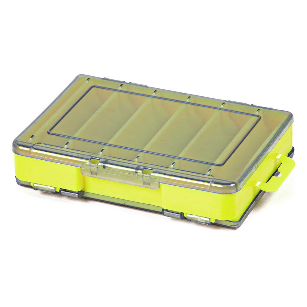 4*10*2.8CM Fishing Double Sided Thickened High Strength Fishing Box 14 Compartments Squid Bait Lure Hook Boxes Storage Fishing T