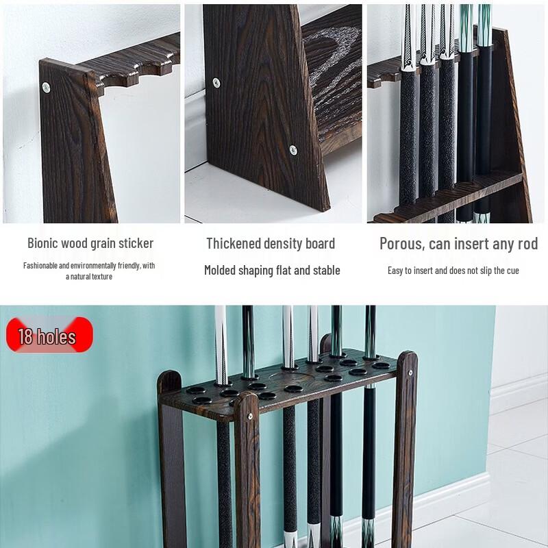 Floor-Standing Billiard Cue Rack