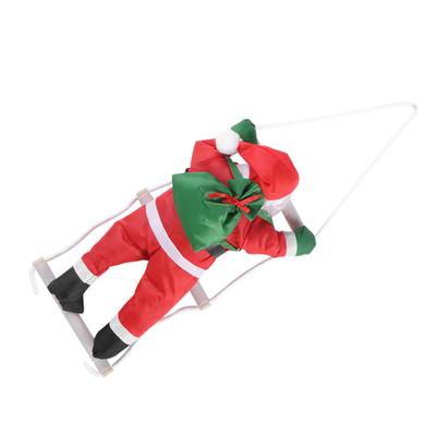 Decorazione decorativa per albero di Natale con giocattolo di Babbo Natale rampicante, da appendere all'interno/all'esterno