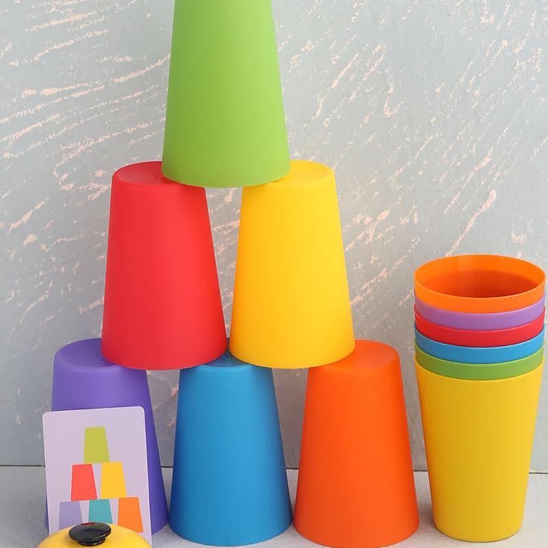 Double Battle Vliegende Racing Cup Snelheid Cup Stapelen Cups Speelgoed Educatief Speelgoed Voor Kinderen Concurrerende Vouwen Cups Kids Training Toy