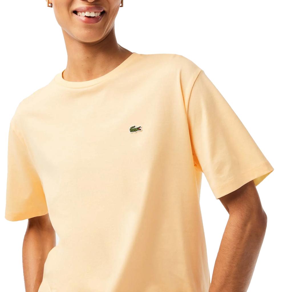 Lacoste Damen Premium Baumwolle Rundhals Boyfriend T-Shirt