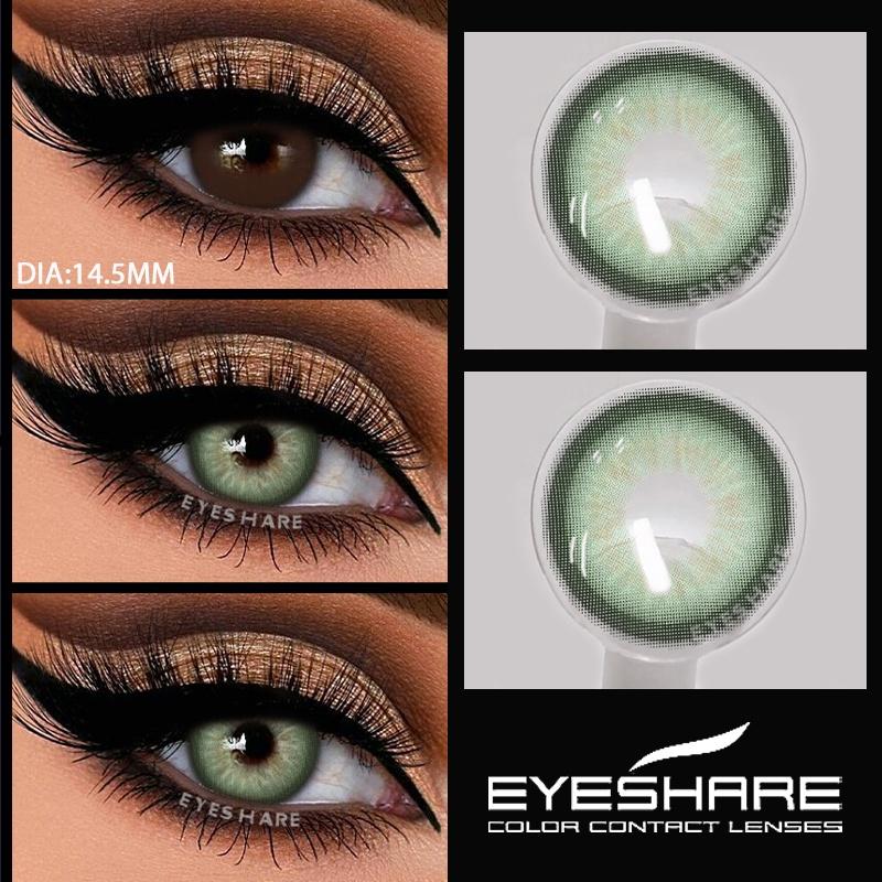 

1 Pair Colored Pupils for Gray Color Eyes Green Color Contact Lenses Cosmetics Natural Blue Lenses for Makeup Yearly