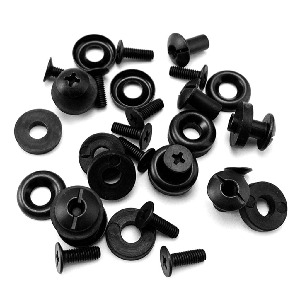 4 Sets Slotted Posts and Cross Head Screw DIY Kydex Leather Holster Screw Versatile Screw Accessories for Leathercraft