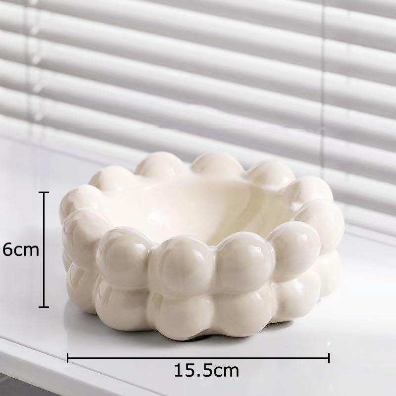 Creative Bubble Ball Circle Ashtray Ceramic Ash Tray Office Table Smoking Accessories for Weed Ashtrays Gift for Boyfriend