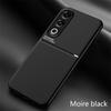 For Oneplus ACE 3V 5G Case Car Magnetic Holder Silicone Cover for Oneplus ACE 3V 1+ACE 3V 3 V 5G Leather Texture Phone Cases