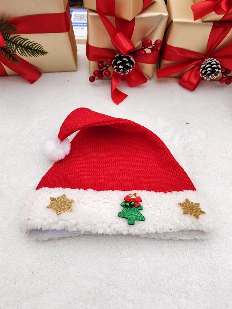 Plush Christmas Hat for Adults & Children - Perfect for Gifts & Holiday Decorations